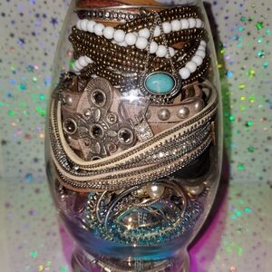 Western themed jewlry Jar.